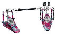 TAMA IRON COBRA HP900PWMCS Power Glide Twin Pedal, Coral Swirl